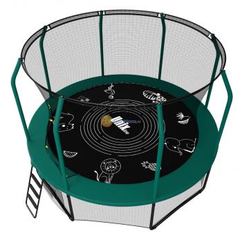 Батут UNIXline SUPREME GAME 8 ft (green)