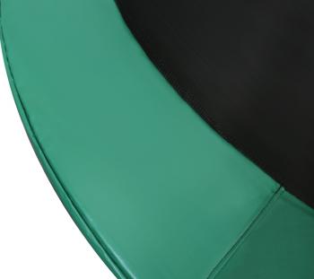 Батут ARLAND премиум 12FT с внутренней страховочной сеткой и лестницей (Dark green)